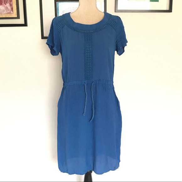 Anthropologie nümph blue mini dress size M